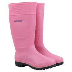 Woodside Wellington Boots Pink - Size 8