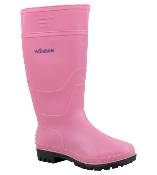 Woodside Wellington Boots Pink - Size 8