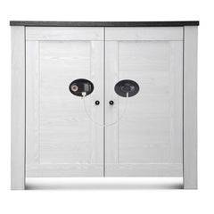 Generic Easy to Install Refrigerator Locking, Child Safety Lock, Shopping Center Office Windowed Cabinet for School Public Space Fridge Cupboard House