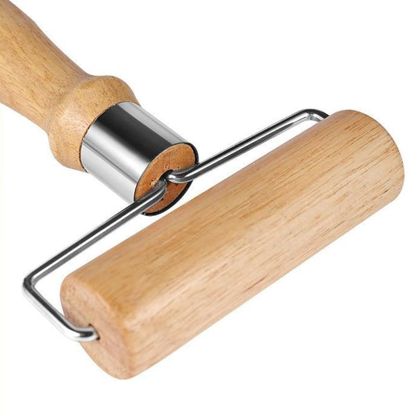 RoxNvm Rolling Pin, 2 Pieces Dough Roller, Small and Medium Dough Roller, Wooden Rolling Pin, Suitable for Rolling Dough, Pastas, Pizza, Desserts and Dumpling Skins (A)