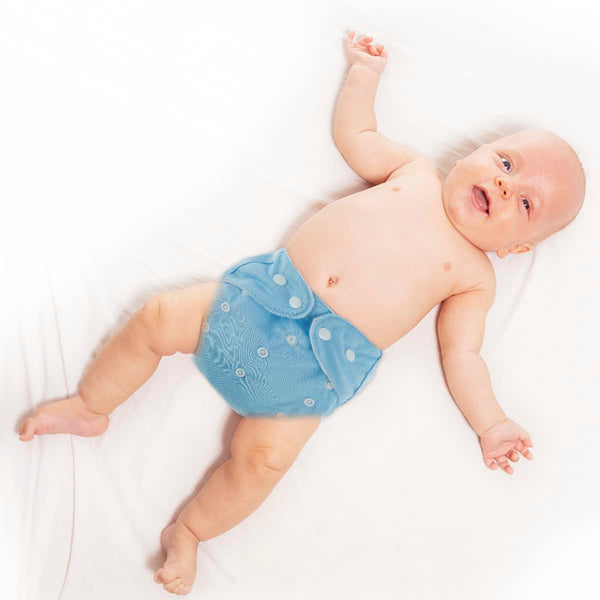 Deuson 7Pcs Baby Cloth Nappies Reusable Pocket Nappy Washable Adjustable Cloth Diapers Super Absorbent Cloth Nappies Multi-Color Comfortable Cloth Diapers for Baby Infants Boys Girls N