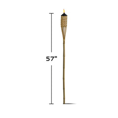 Tiki Brand 1120116 Homespun Outdoor Torch, Natural