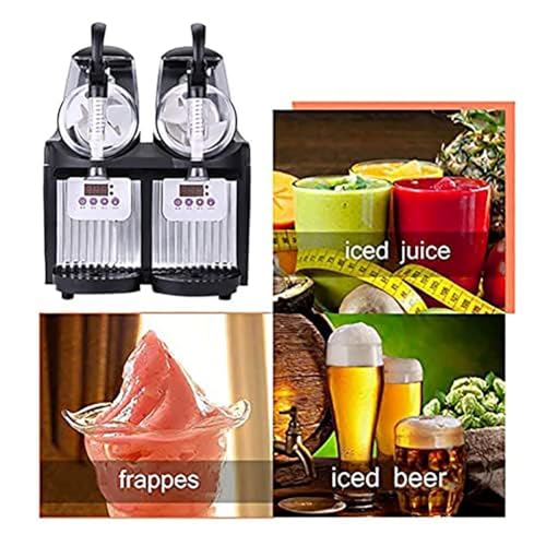 VACSAX Frozen Slushie Maker, Commercial Ice Slush Machine, Ice Slushy Maker Machine, Juice Smoothie Margarita Frozen Drink Machine, for Restaurants Snack Bar Supermarkets