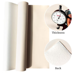 XHT 30x135cm Smooth Faux Leather Roll Soft Plain Synthetic Upholstery Crafts Fabric for DIY Cosplay Garment Jewelry Accessories (Beige)