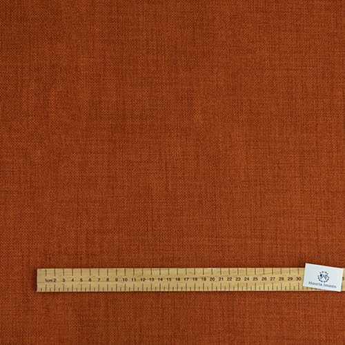 2 Yards Haaris Imaan Soft Plain Linen Look Upholstery Fabric | Fire Retardant | Fabric by The Per Metre | Curtain, Cushion, Reupholstery, Soft Furnishings, Sofa (Orange)