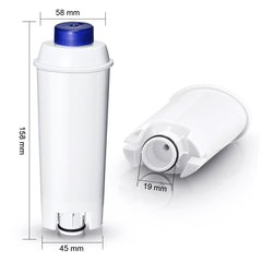 Water Filter Softener Compatible with Delonghi ECAM Coffee Machines, Dinamica, Magnifica S, Rivelia, ETAM, Authentica, Esam, DLSC002, Filter for Delonghi Coffee Machine