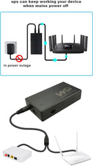 Yangers Mini UPS Uninterruptible Power Supply, 7800mAh Portable Battery Backup Device Home Power Bank Single 12V DC Output for Modem WiFi Router Camera CPE
