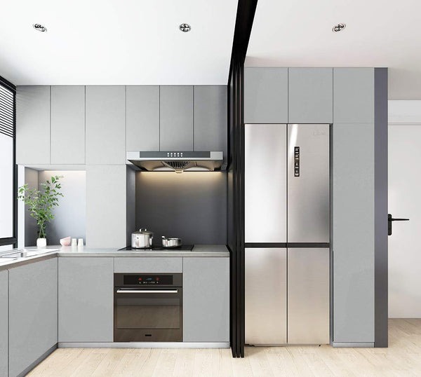 Timeet Peel and Stick Wallpaper Grey Glitter Effect Sticky Back Plastic Paper 60x500cm Self Adhesive Wallpaper Waterproof Vinyl Film Roll Furniture Stickers for Kitchen Covering Wrap Cabinets