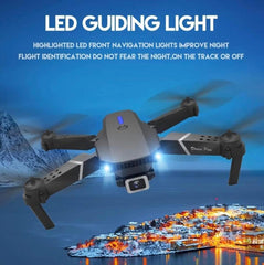 Lonexo V3 Drone Dual wide-angle HD camera WiFi height Hold Foldable RC quadrotor helicopter Rechargable drone (Black)