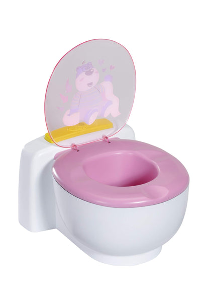 BABY born Bath Poo-Poo Toilet - Real Sound Effects - For Small Hands - Rainbow Glitter Poo - 43 cm - Ages 3 & Up