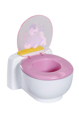 BABY born Bath Poo-Poo Toilet - Real Sound Effects - For Small Hands - Rainbow Glitter Poo - 43 cm - Ages 3 & Up