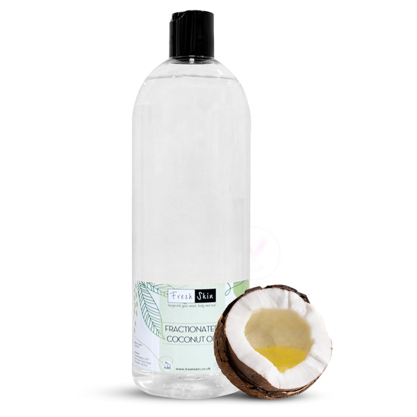 Freshskin Beauty LTD | Fractionated Coconut 1 Litre - Pure, Natural, Cruelty Free, Vegan - Moisturising & Hydrating - Ideal for Aromatherapy, Massage and DIY Beauty Recipes (1000ml)