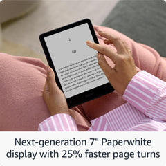 Amazon Kindle Paperwhite (12 gen) – Our fastest Kindle ever, with new glare-free display and weeks of battery life – 16GB – Without Ads - Black