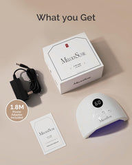 MelodySusie UV Nail Lamp, Plus30F UV Light for Gel Nails LED Nail Dryer with 3 Timer, Smart Sensor, LCD Display Fast Curing Gel Nail Polish Nail Art Tools Manicure Accessories-White