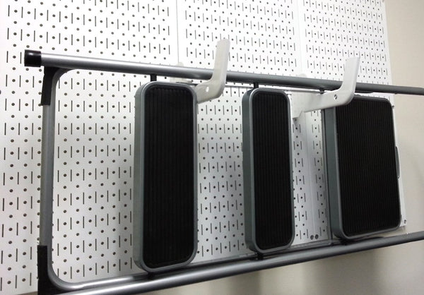 Wall Control Heavy Duty Pegboard Hook Slotted Hook Pair - White (10-HD-012 W)