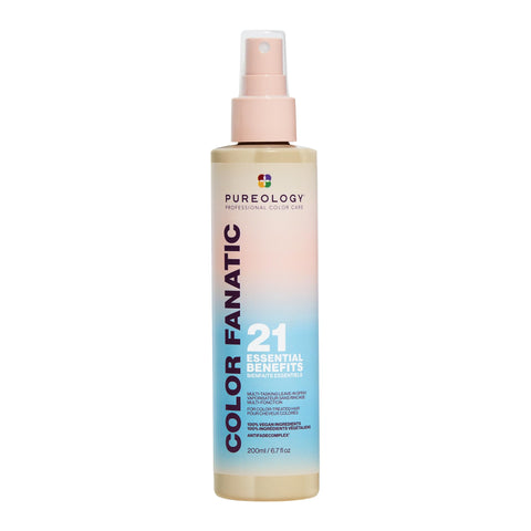 PUREOLOGY Color Fanatic Multi-Tasking Leave In Conditioner Spray, 21 Benefits for Colour-Treated Hair, Heat Protection & Detangler, Vegan & Sulphate Free Hair Treatment, 200ml