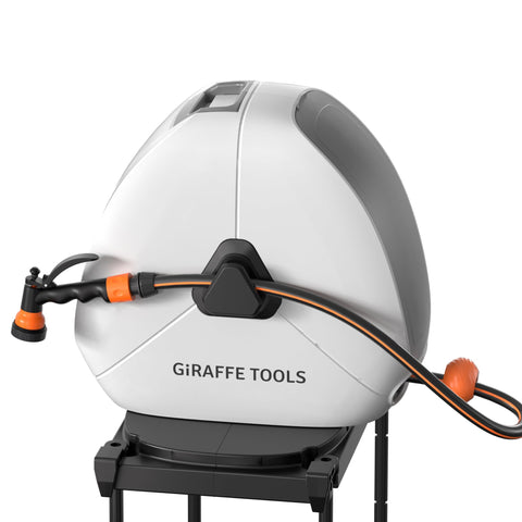 Giraffe Tools 40M Retractable Garden Hose Reel, Ground Mounted