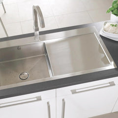 Yenhome Adhesive Film Furniture Silver Matt Metallic Extra Wide Self-Adhesive Film Furniture Silver for Kitchen Vinyl Worktop Kitchen Foils Brushed Stainless Steel for Table Cabinet Fridge 60 x 500 cm