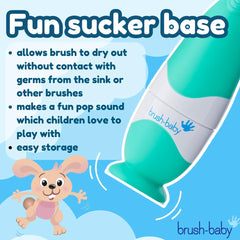 New brush-baby BabySonic Electric Toothbrush for Toddlers, Battery Powered, Extra Soft Bristles for Gentle Cleaning, for Ages 0-3