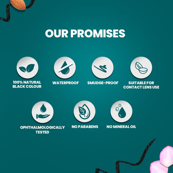 Himalaya Kajal Extra Smooth Water Proof Herbal Eye Definer Enriched with Almond Oil *Ship from UK