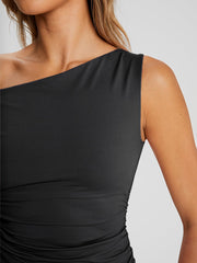 Trendy Queen Womens Summer Tops Off The Shoulder Going Out T Shirts Crop Tank Top Casual Dressy Work Clothes Cute Y2k Fashion Outfits 2025 Black S