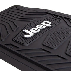 Plasticolor 001668R01 4pc JEEP Weather Pro Heavy Duty Rubber Floor Mats Set , Black