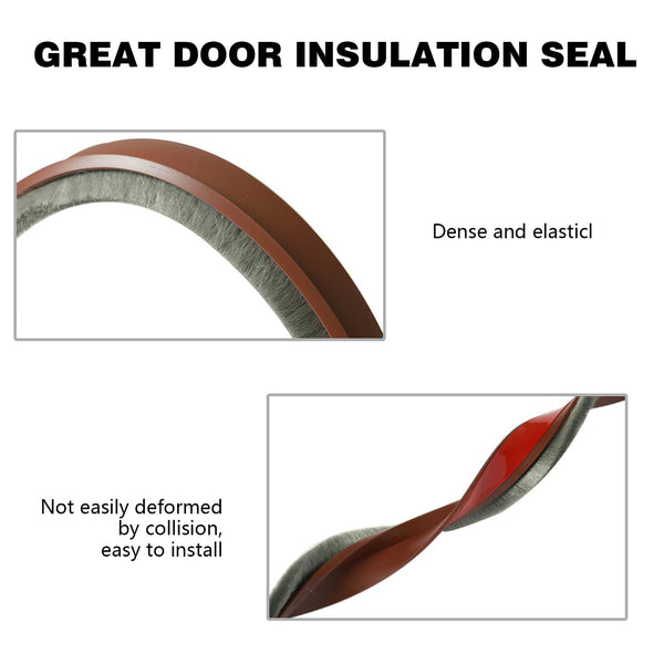 Cotensta 100cm Door Draught Excluder, Door Seal for Protection from Sound, Cold, Moisture and Insects Silicone, Brush Seal for Doors (White, 100cm)