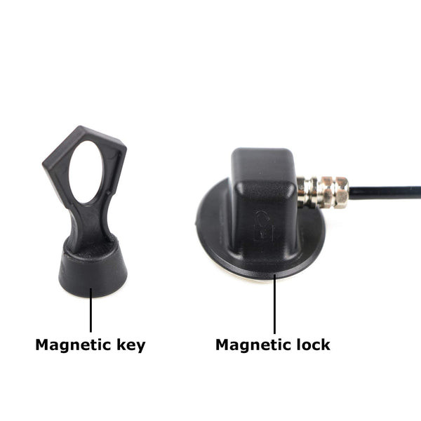 HoneSecur 2 Pack Refrigerator Lock with Magnetic, Child Safety Locks, Fridge Freezer Door Lock, for Cabinet Drawer, Convenient - Black