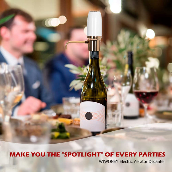Premium Electric Wine Aerator Decanter, Automatic Wine Dispenser USB Rechargeable, Perfect for Home and Party
