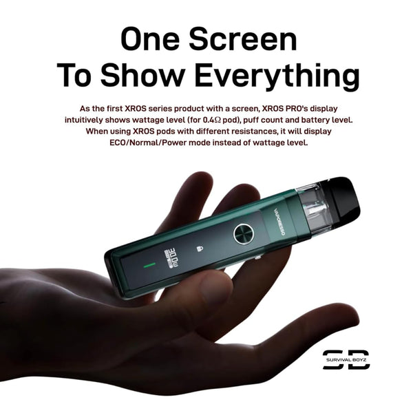 Vaporesso Xros Pro Pod Vape Kit [Blue] - Available in 9 Colours - 1200mAh Battery, 2A Fast Charging (35 Min), 30W Output, First Super Pulse Pod - Works with all XROS Pods - No Nicotine