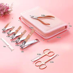 SAMSIDD Manicure Set, Pedicure Kit, Nail Clippers, Professional Grooming Kit, Nail Tools 32 in 1 with Luxurious Travel Case for Men and Women 2024 Upgraded Version (Pink)