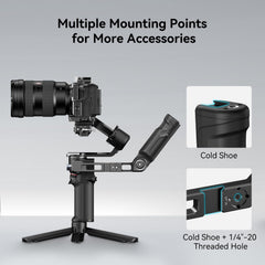 SMALLRIG Plastic Lightweight Adjustable Handle Sling Handgrip ONLY for DJI RS 3 mini/ 4 Mini Gimbal Handheld Stabilizer, with Quick Release NATO Clamp - 4197B