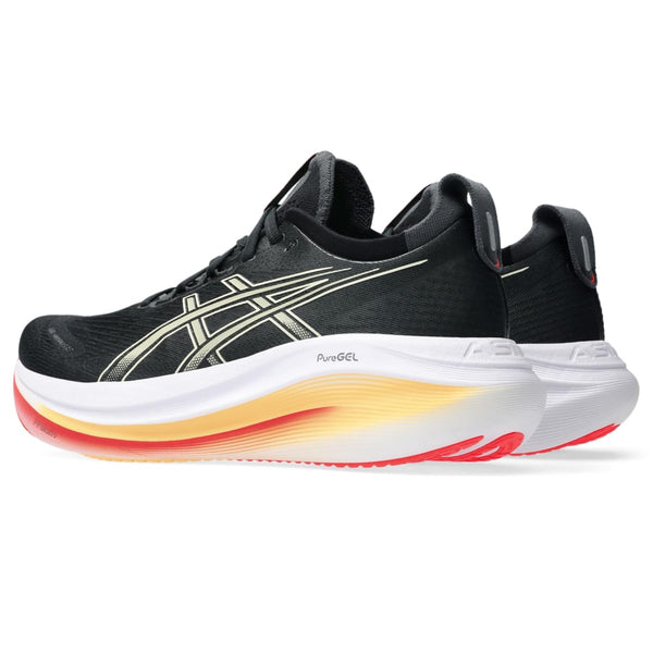 Asics Men's Gel-Nimbus 27 Running Shoe, Black/Khaki, 11 UK