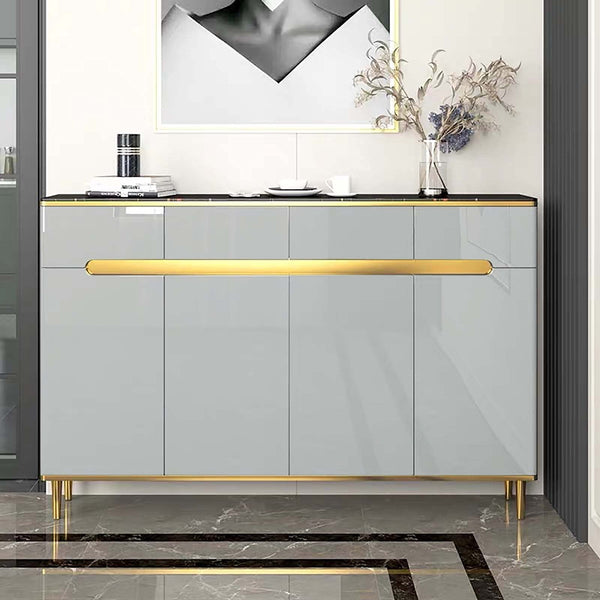 Timeet Peel and Stick Wallpaper Grey Glitter Effect Sticky Back Plastic Paper 60x500cm Self Adhesive Wallpaper Waterproof Vinyl Film Roll Furniture Stickers for Kitchen Covering Wrap Cabinets