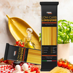BeKeto Keto Low-Carb Linguine Pasta 250g - 36G of Protein & Only 5g of Carbs Per Serving, High Fibre - Keto Friendly, Gluten Free, Vegetarian & Sugar-Free