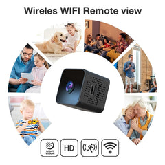 Mokeum Mini spy hidden camera,1080P high-definition wide-angle wireless WiFi intelligent camera, baby monitor, home safety monitoring camera, used for outdoor/indoor night vision motion detection…