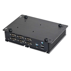 HUNSN Industrial Computer, Fanless Mini PC, Windows 11 / Linux Ubuntu, I5 8250U 8259U 8260U 8350U 8265U, IM07, GPIO, Watchdog, WOL, SIM Slot, 2 x LAN, 6 x COM, 32G DDR4 RAM, 128G SSD