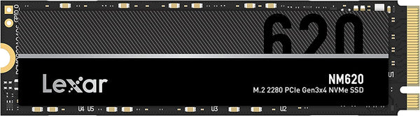 Lexar NM620 256GB SSD, M.2 2280 PCIe Gen3x4 NVMe 1.4 Internal SSD, Up to 3500MB/s Read, 1300MB/s Write, 3D NAND Flash Internal Solid State Drive for PC Enthusiasts and Gamers (LNM620X256G-RNNNG)