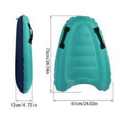Floating Surfboard with Handles Portable Bodyboard Water Sport Pools Inflatable Surfboard for Beach Surfing Swimming Water Sport Equipment