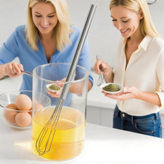 FLYINGSEA Small Whisk - Stainless Steel Kitchen Whisk for Baking and Cooking - Professional Egg Beater Utensil,Dishwasher Safe