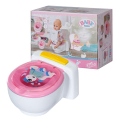 BABY born Bath Poo-Poo Toilet - Real Sound Effects - For Small Hands - Rainbow Glitter Poo - 43 cm - Ages 3 & Up