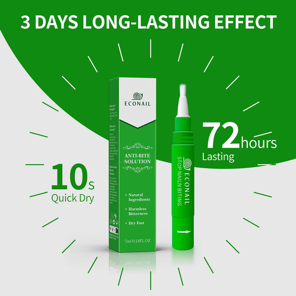 Econail Stop Nail biting Kids Pen (Ultra Bitter), Nail Biting treatment for kids, thumb sucking deterrent, Anti finger sucking 7ml,Natural Nail Care Pen