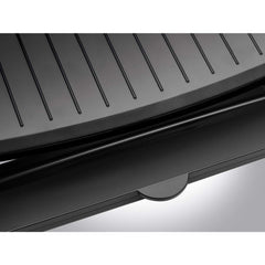 George Foreman Medium Electric Fit Grill [Non stick, Healthy, Griddle, Toastie, Hot plate, Panini, BBQ, Energy saving, Vertical storage, Easy clean, Drip tray, Ready to cook light] Black, 1630W 25810