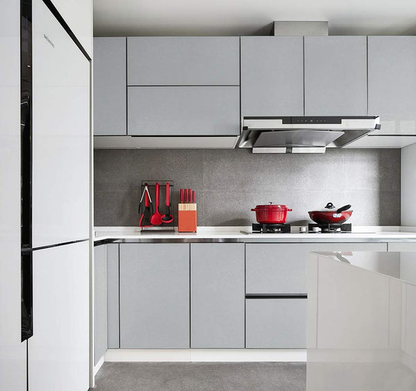 Timeet Peel and Stick Wallpaper Grey Glitter Effect Sticky Back Plastic Paper 60x500cm Self Adhesive Wallpaper Waterproof Vinyl Film Roll Furniture Stickers for Kitchen Covering Wrap Cabinets