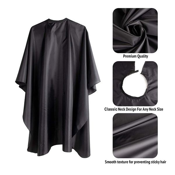 Delkinz Barber Cape with Adjustable Snap Closure waterproof Hair Cutting Salon Cape for Unisex, Perfect for Hairstylists