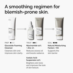 The Ordinary Azelaic Acid Suspension 10%, Brightening Formula for Uneven and Blemish-Prone Skin, Suitable for Rosacea-Prone Skin, 30ml