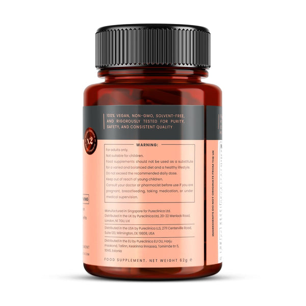 Double Strength Vitamin D3 + K2 (MK-7) – 4,000 IU D3 + 100mcg K2 x 540 Vegan Softgels (6 Bottles of 90) – Plant-Based Lichen D3 & Natto MK-7 – Enhanced Absorption with MCT Oil - 18 Months Supply