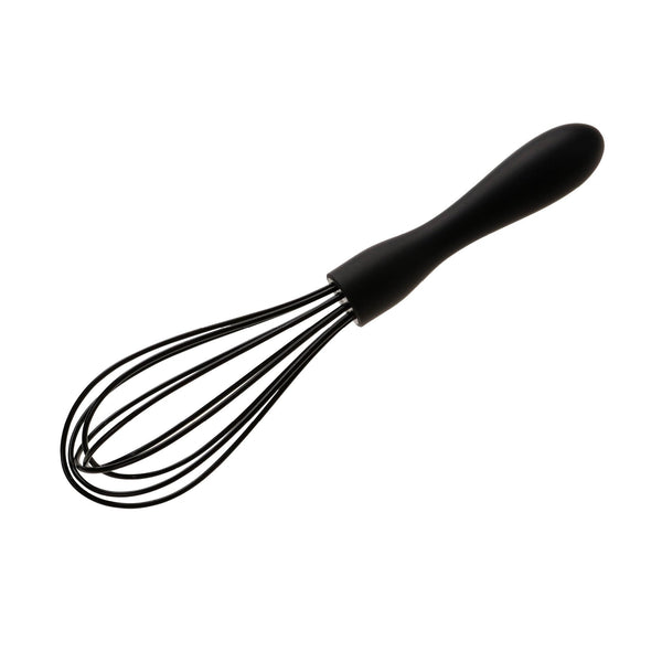 Wiltshire Silicone Whisk, Egg Whisk, Baking & Whipping Balloon Whisk, Heat-Resistant Utensil, Non-Stick, Non-Scratch, Midnight Black, 21x5x5cm