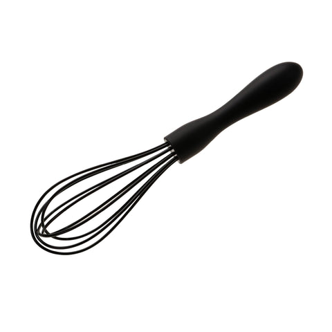 Wiltshire Silicone Whisk, Egg Whisk, Baking & Whipping Balloon Whisk, Heat-Resistant Utensil, Non-Stick, Non-Scratch, Midnight Black, 21x5x5cm