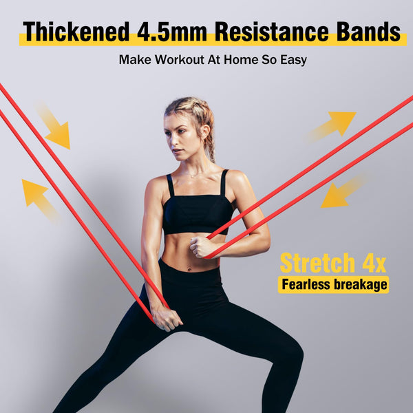 Fokky Resistance Bands, 3 Levels Pull Up Bands, Exercise Bands for Men Women, Resistance Bands Set Gym for Calisthenics, CrossFit, Powerlifting, Muscle Toning-with Door Anchor